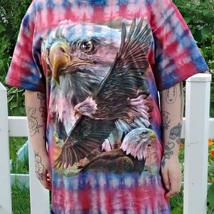 Tie Dye Bald Eagle Shirt